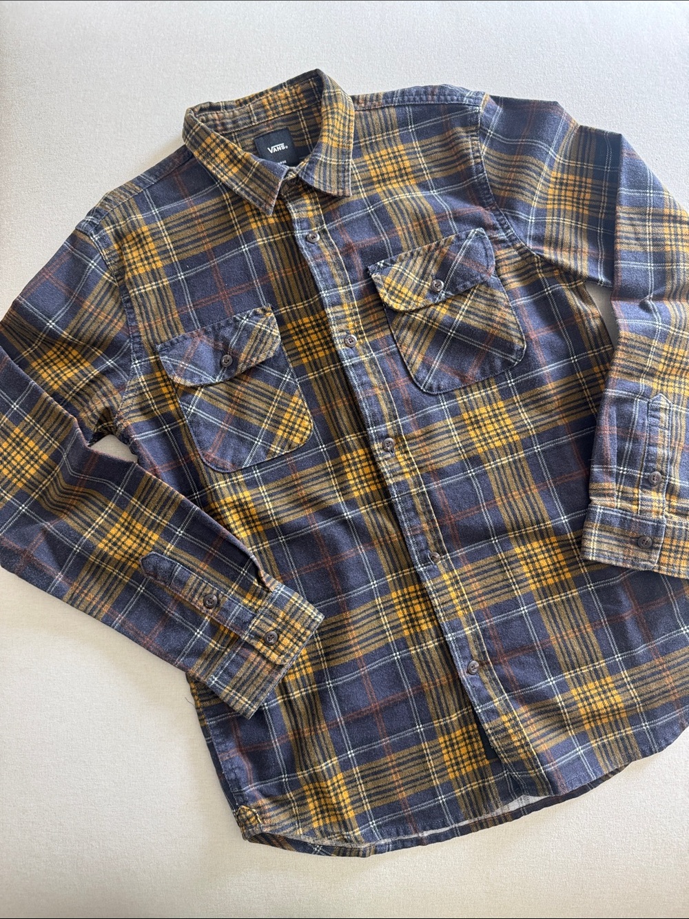 Vans Long Sleeve Button Down Boys